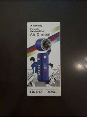 Aecooly Portable Handheld Fan - Blue